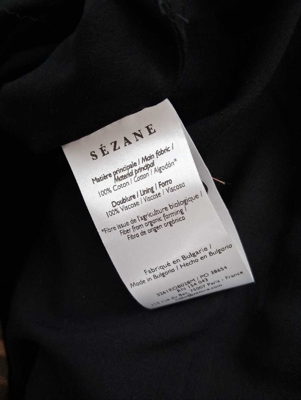 Sezane Nicia Dress Winter Leopard Caramel Organic Cotton - Picture 10 of 16